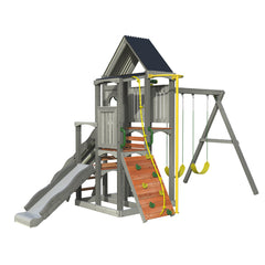 diy wooden swing set - build your own swing set - diy swing sets backyard playground