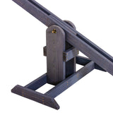 jack and june cedar wood teeter totter for kids outdoor - see saw