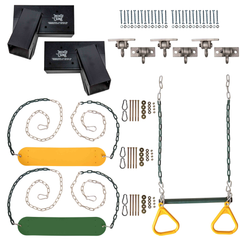 Jack and June DIY Swingset Kit - do it yourself playsets  - diy playset - do it yourself swing set - wood swing set swings