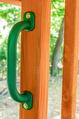 Woodplay 10" Safety Grab Handles - Green Swing Set Handle_4