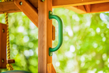 Woodplay 10" Safety Grab Handles - Green Swing Set Handle_5