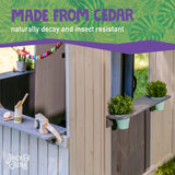 made from cedar naturally decay and insect resistant