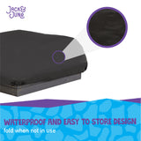 jack and june sand box cover waterproof and easy to store design -fold when not in use covered sandboxes