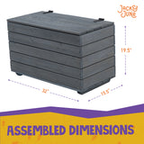 jack and june toy chest assembled dimensions