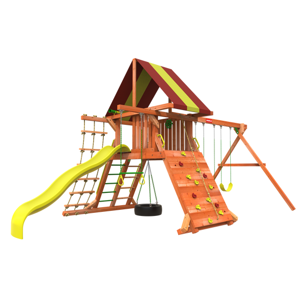 woodplay Lion's Den A top rated swing set - safari swingsets - backyard play sets - backyard play set - outdoor backyard playsets
