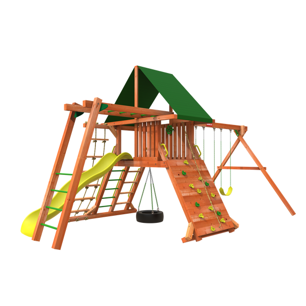 Woodplay Lion's Den C playset - swing sets for sale - outside playsets - outdoor play set - playground sets - swing sets for kids - backyard playsets