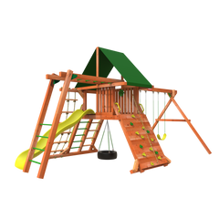 Woodplay Lion's Den C playset - swing sets for sale - outside playsets - outdoor play set - playground sets - swing sets for kids - backyard playsets