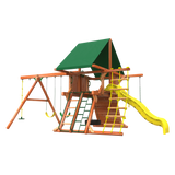 Woodplay 5' Outback Combo Playset rear view photo - wood playground