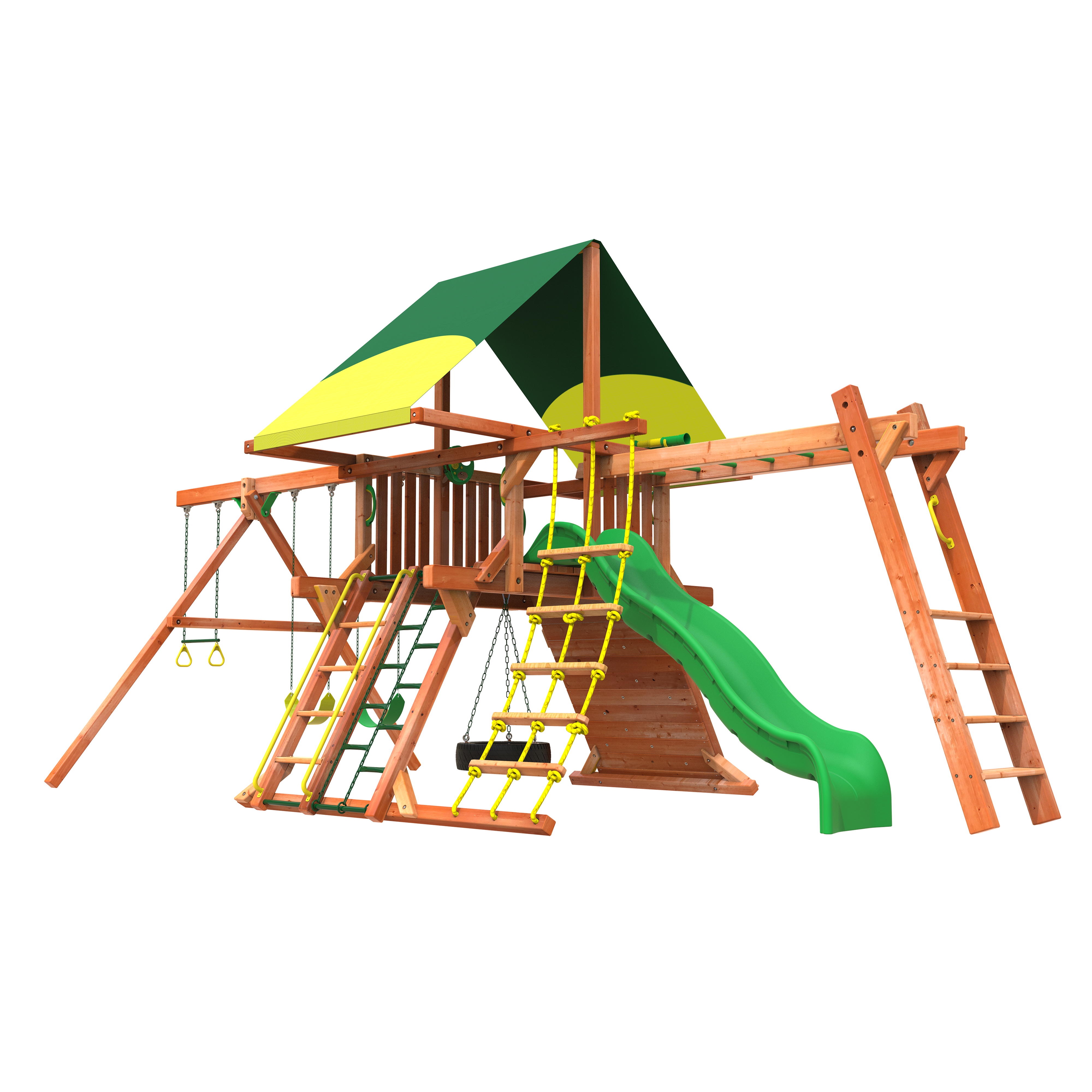 5' Outback Combo 3 Backyard Swingsets | Woodplay 5' Outback Combo 3 Backyard Swingsets | Woodplay