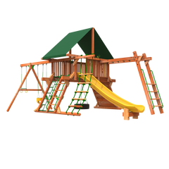 5' Outback XL Combo 2 Playground from Woodplay playsets rear view photo 