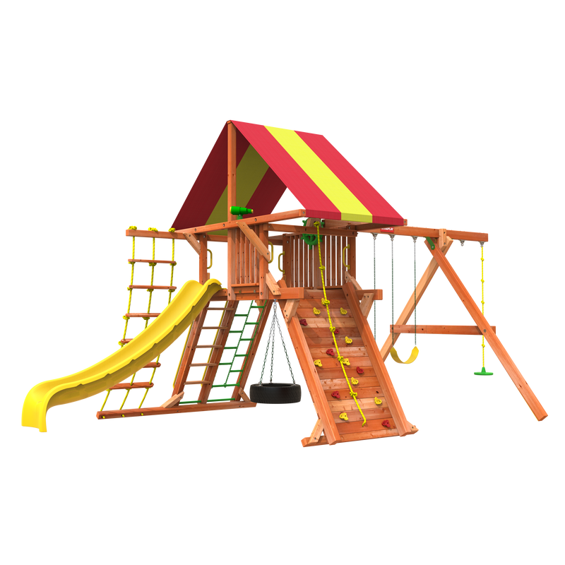 Outback Combo 2 Playset 6' Woodplay Playground swing sets for sale 
