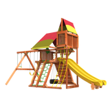 6' Outback Combo 4 Play ground set for backyard from woodplay - best backyard playset