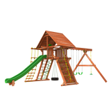 wooden play ground from woodplay play sets outback combo 2 7' tall