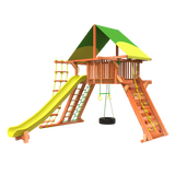 7' outback xl combo 1 with tire swing and slide play ground set