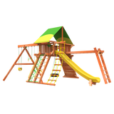 7' Outback XL Combo 3 with toddler swing attachment and slide - outback swing sets