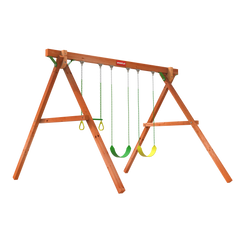 woodplay jungle swinger wood swingset - toddler swing set