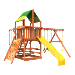 5' Playhouses Combo 2 wooden playset available near me - childs playhous