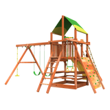 outdoor playset from woodplay available climbing and swing sets with slide