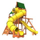 wooden swing set for sale from woodplay outdoor with slide and looking glass playhouse swing set combo