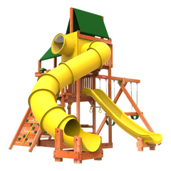 wooden swing set for sale from woodplay outdoor with slide and looking glass playhouse swing set combo