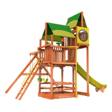 play ground set from woodplay play sets 6' playhouse combo 2