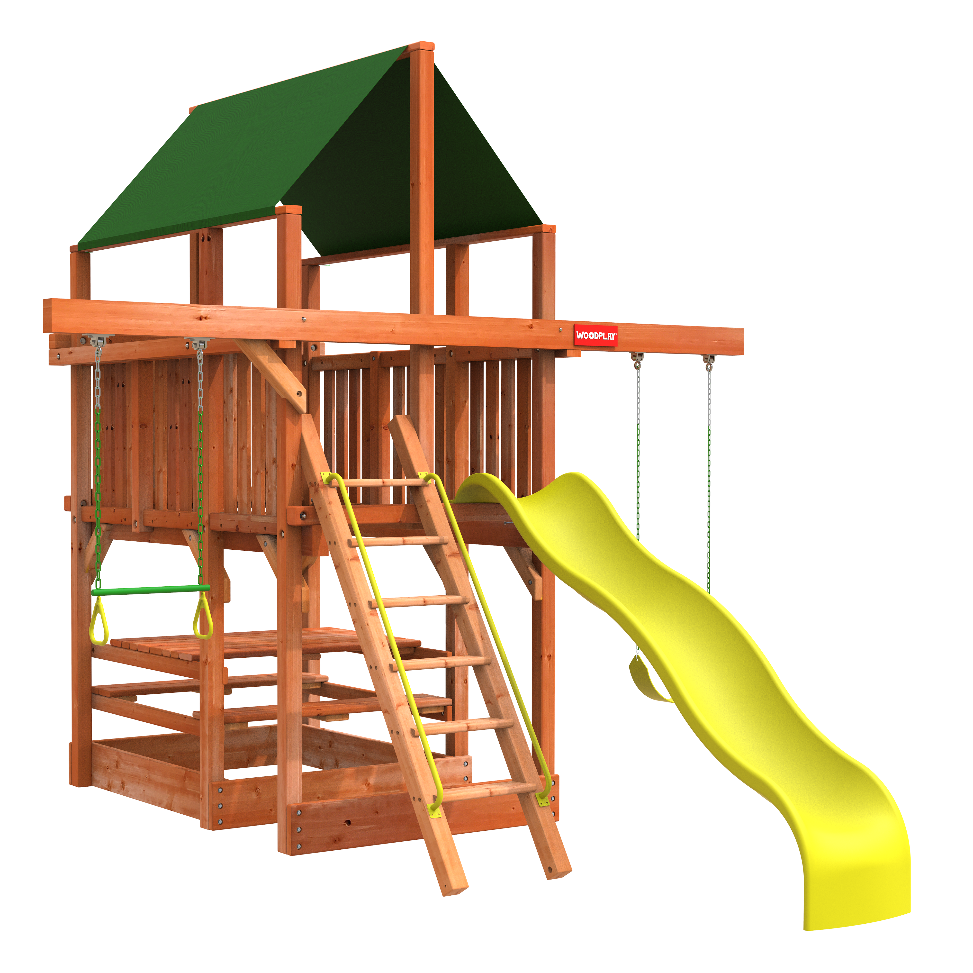 Space Saver 2 Childrens Outdoor Playhouses | Woodplay