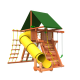 Woodplay Playsets Space Saver with Slide and Climbing