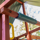 Swing set bumper pad cushion and safety handle