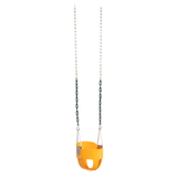 Woodplay Full Bucket Swing for Toddlers - 50" Chains - Yellow_7