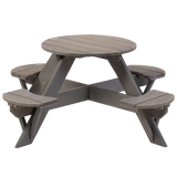 Jack and June Circular Cedar Childs Picnic Table - kids picnic table porch swing wooden porch swing wood porch swing