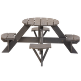 Jack and June Circular Cedar Picnic Table - childrens outdoor table _3