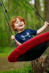 Woodplay 30" Round Swing -  Red_10