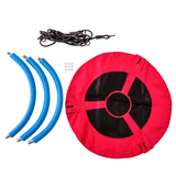Woodplay 30" Round Swings -  Red swings for backyards