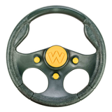 Woodplay Racing Wheel - Playset Attachment - Green/Yellow Swing Set Attachments - swing set add ons_1