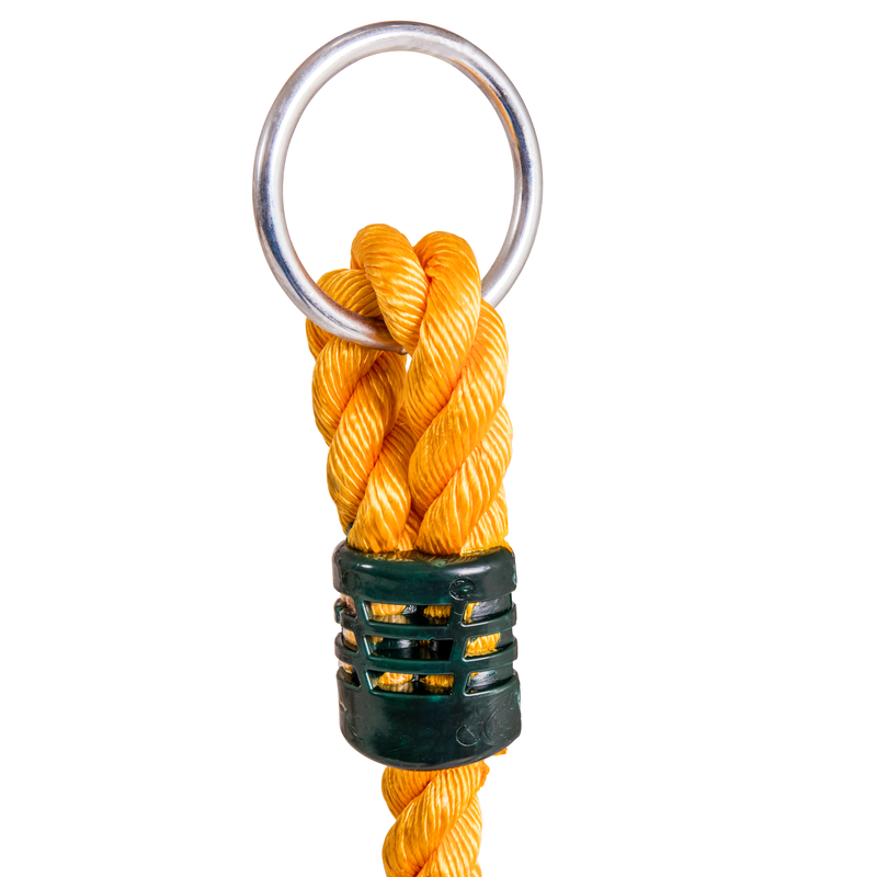 Woodplay Rope And Disc W/ Green Disc And Yellow 144" Rope 6_8