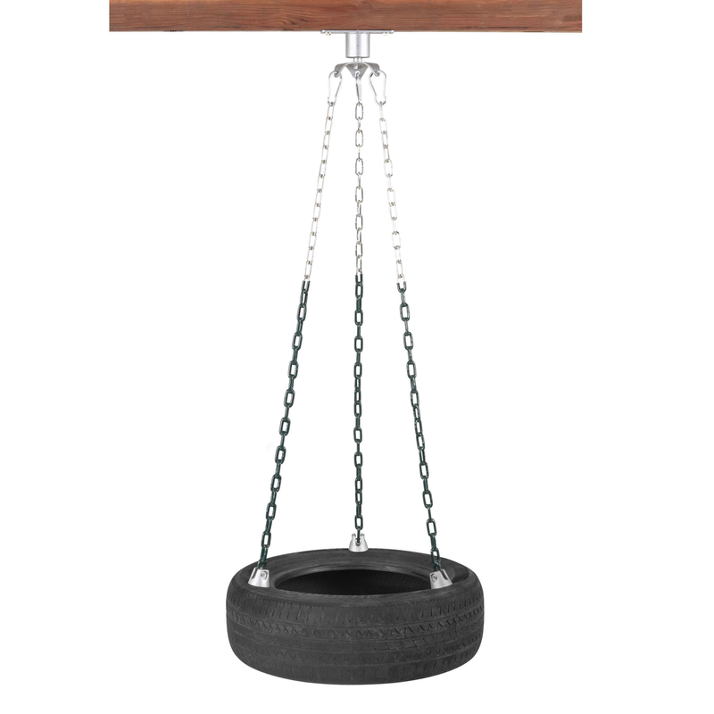 Woodplay Rubber Swingset Tire Swing - 46" Chains_1