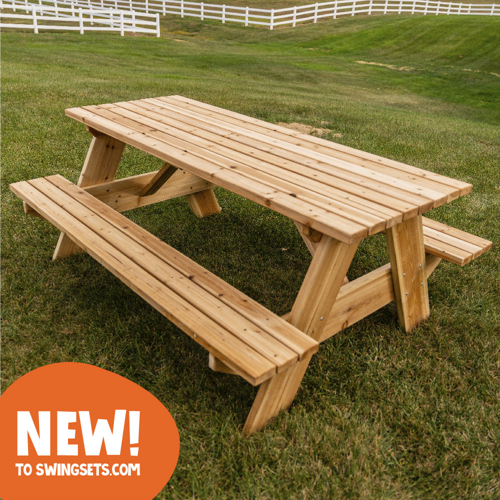 woodplay wooden picnic table outdoor living