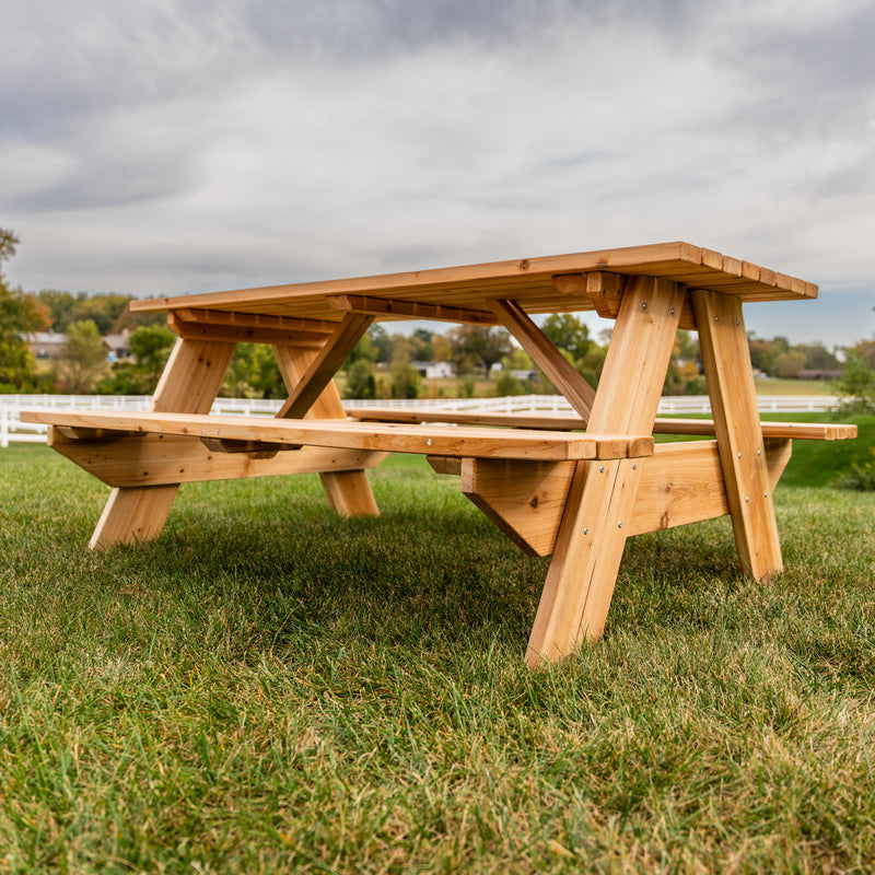 adult size picnic table - wood picnic tables for sale