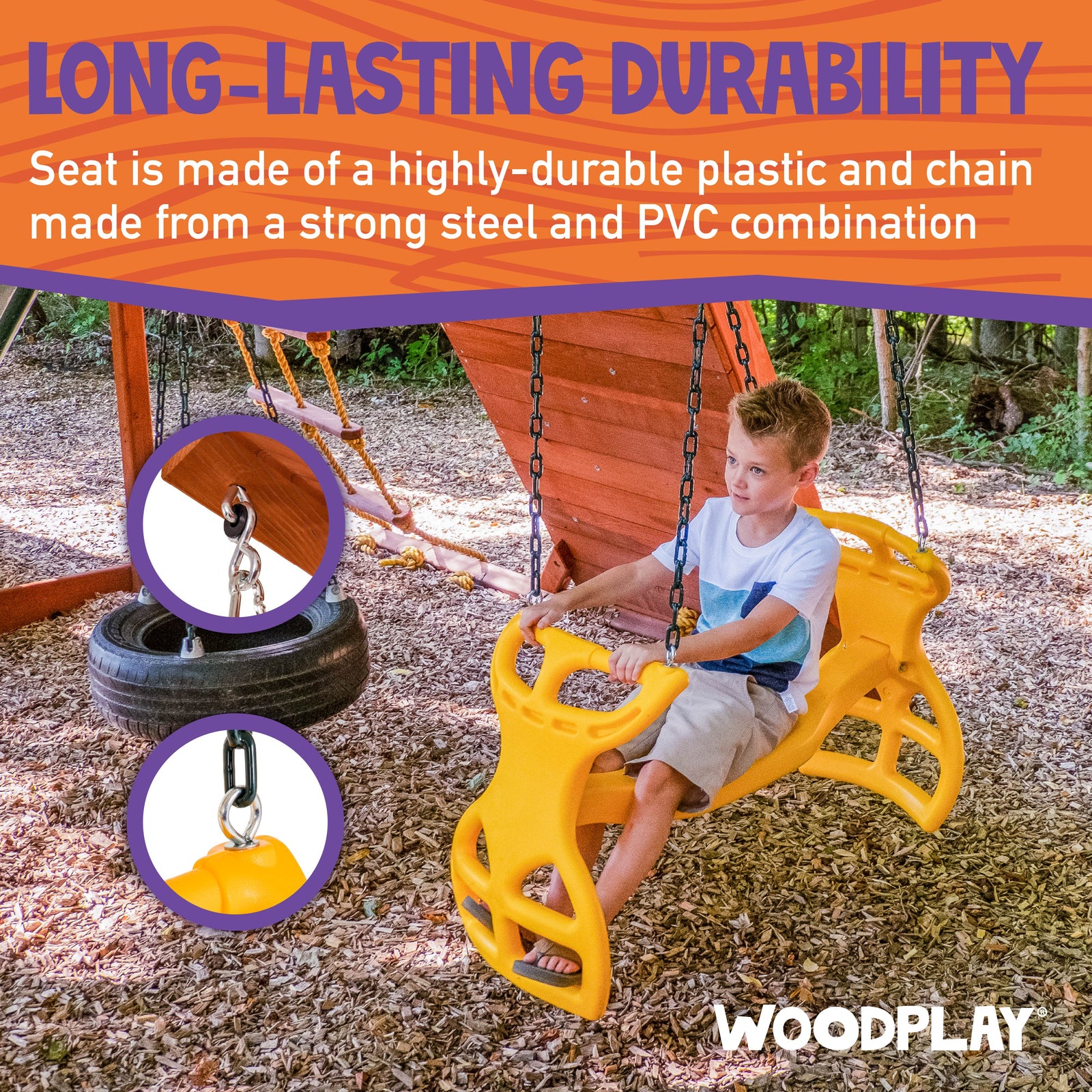 Glider Swing for Swing Set | Woodplay