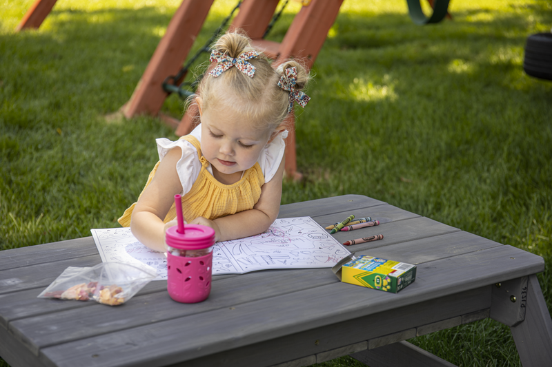 Kids Convertible Sand Box Picnic Table