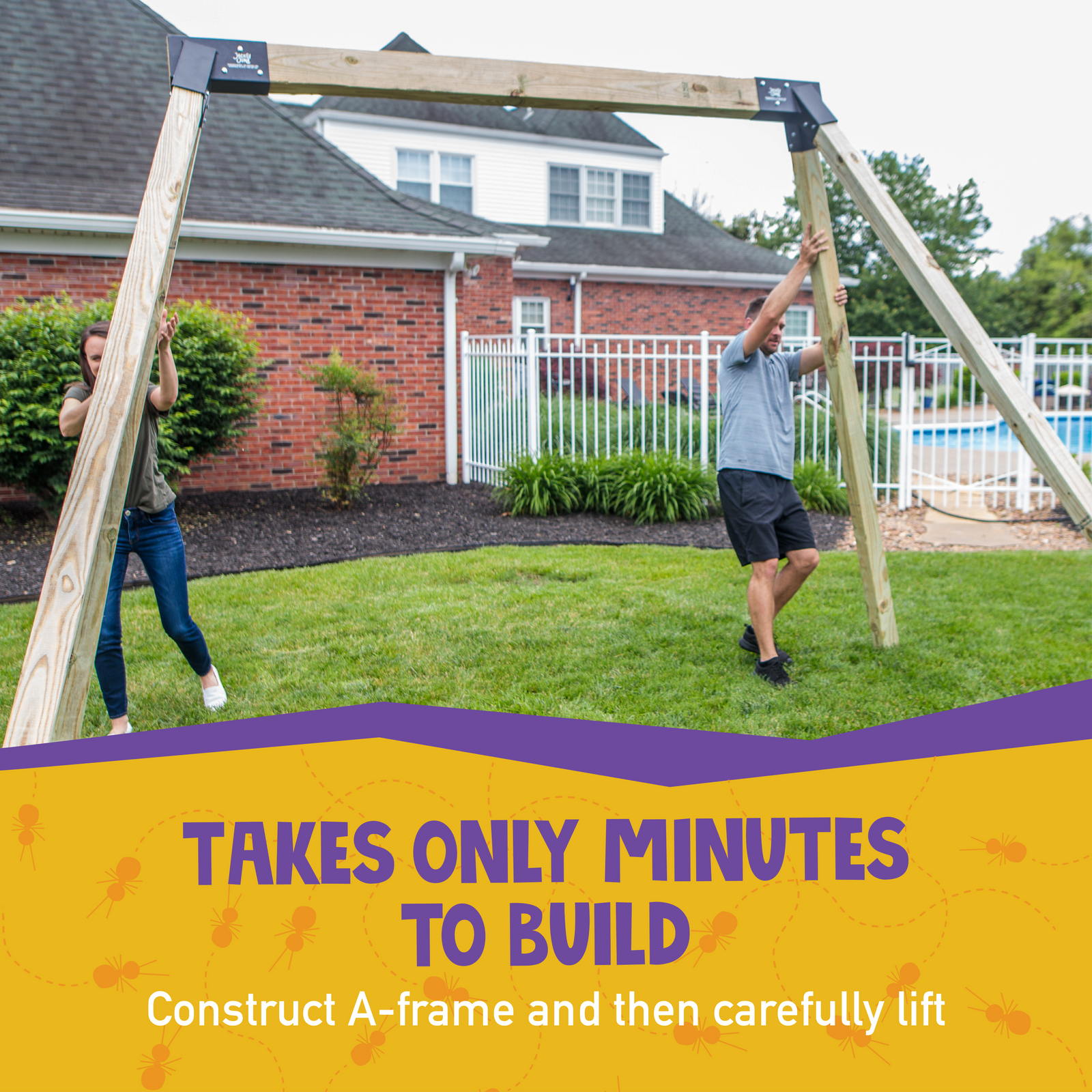 Jack June DIY Swing set Kit Woodplay