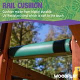 Green Rail Cushion for Swing Sets