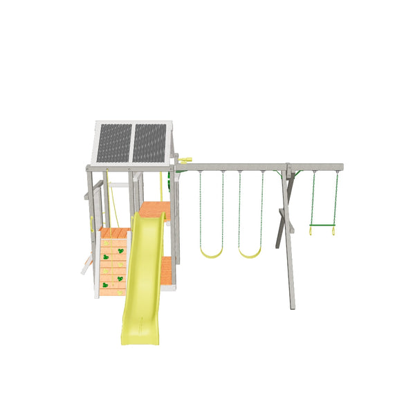 Multi-Level Playhouse 5' Cedar Swing Set
