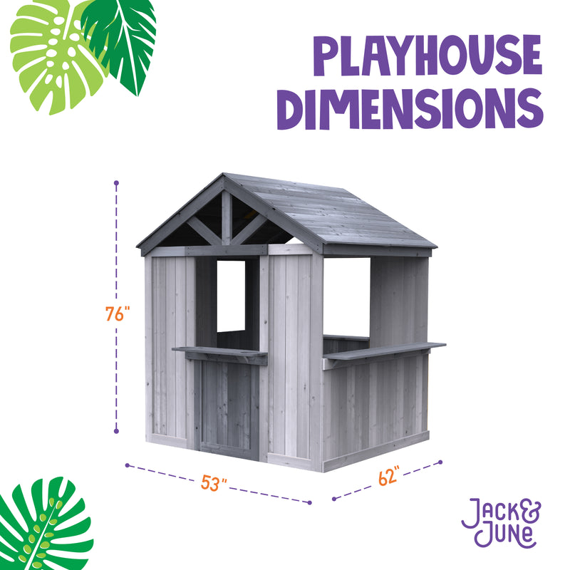 Jack and June Playhouse  wood dimensions