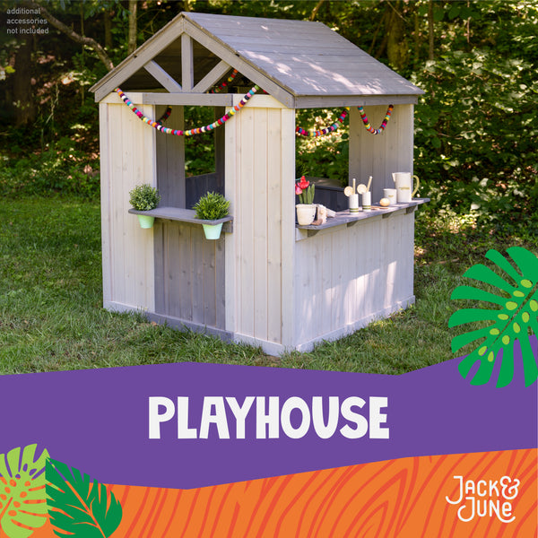 Jack and June Outdoor Playhouse additional accessories not included