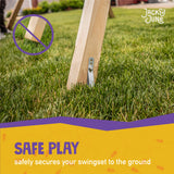 jack and june swing set anchors. safe play - safely secures your swingset to the ground