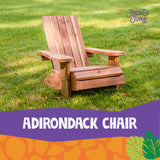 jack and june wooden adirondack chair