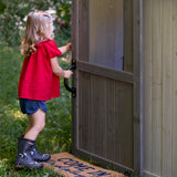 jack and june kids playhouse with sliding barn door