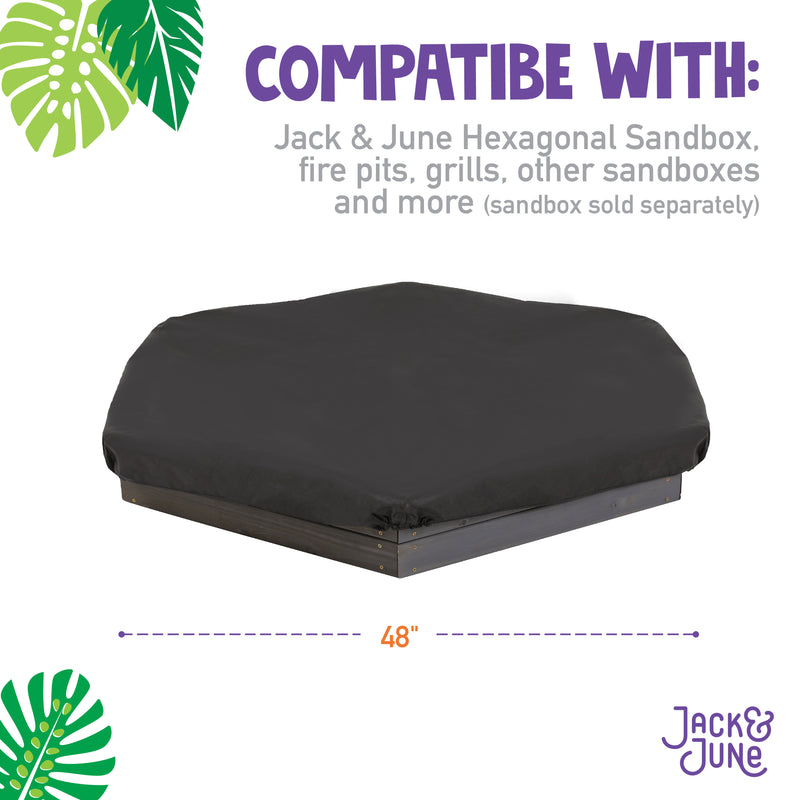 sand box cover is compatible with: Jack and June Hexagonal Sandbox