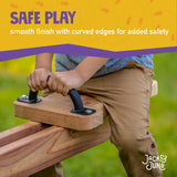 safe play - smooth finish with curved edges for added safety. 